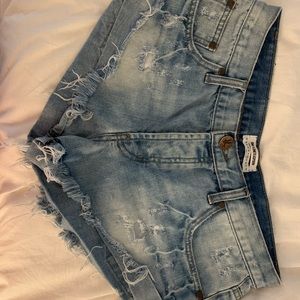 One Teaspoon Jean Shorts